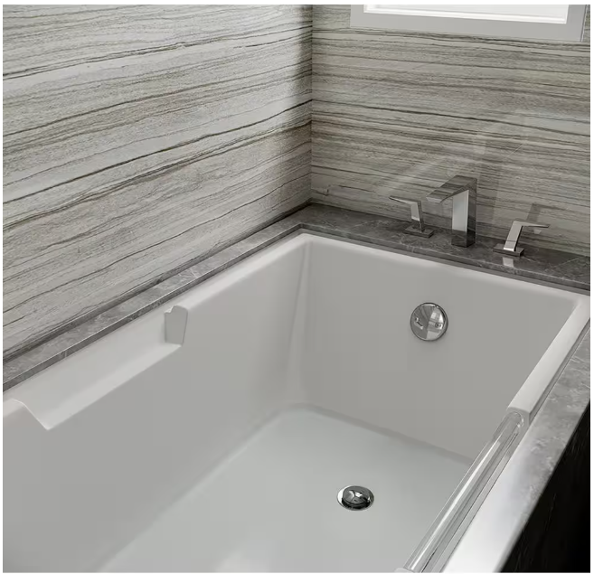 Everbilt Easy Touch 1-1/2 in. White Poly Pipe Bath Waste and Overflow Drain in Chrome