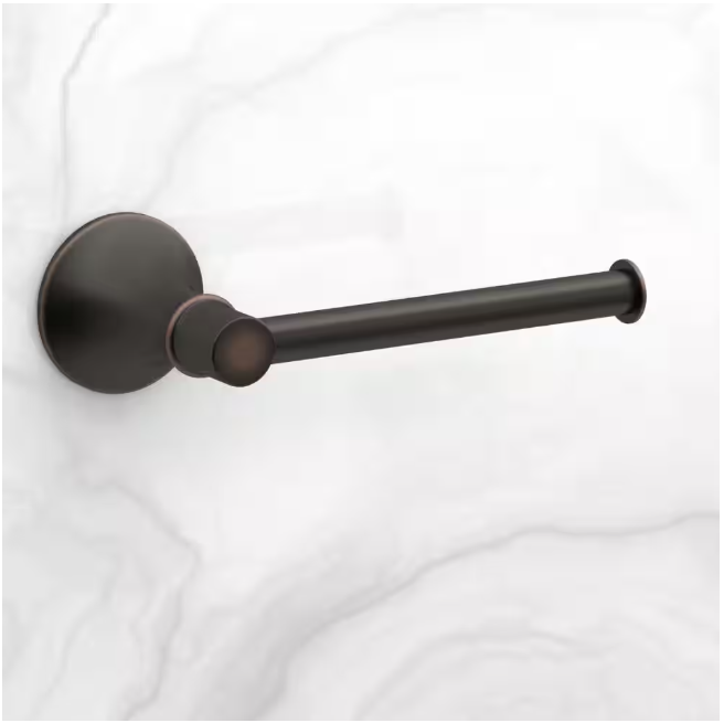 Glacier Bay Sadira 3-Piece Bath Hardware Set with Towel Bar, Paper Holder, Towel Ring in Bronze