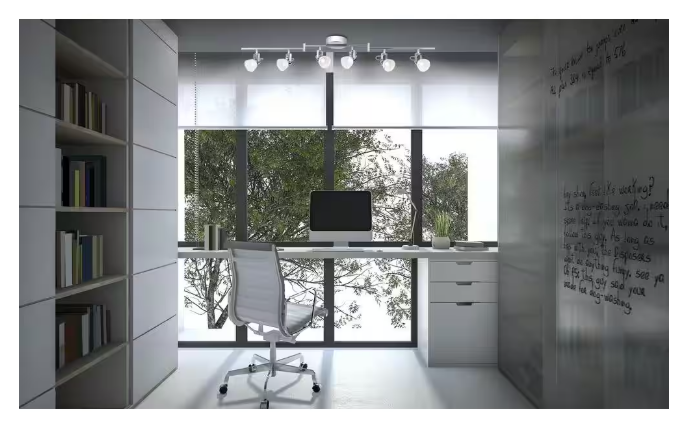 Hampton Bay 6-Light 4 ft. Chrome Integrated LED Track Lighting Kit