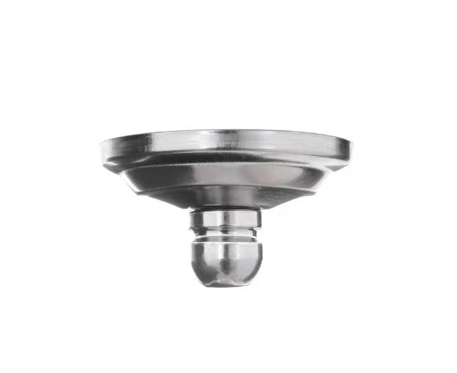 Commercial Electric 11 in. 1-Light Brushed Nickel Flush Mount with Frosted Glass Shade (2-Pack)