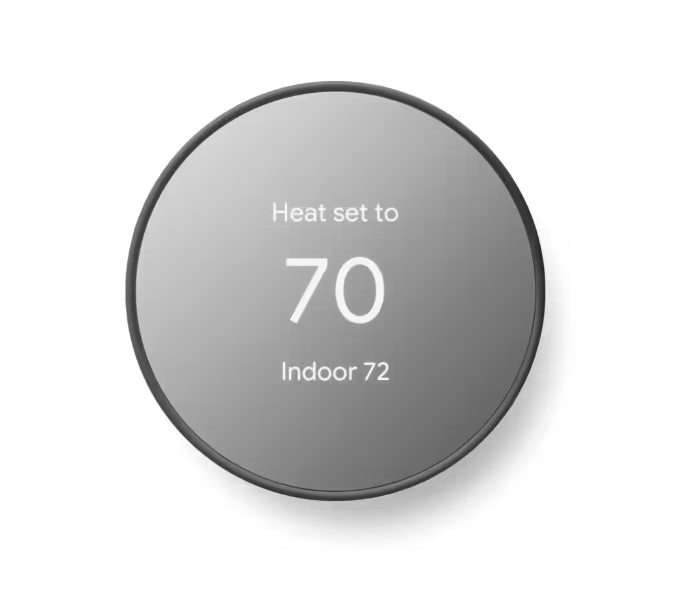 Google Nest Thermostat - Smart Programmable Wi-Fi Thermostat - Charcoal