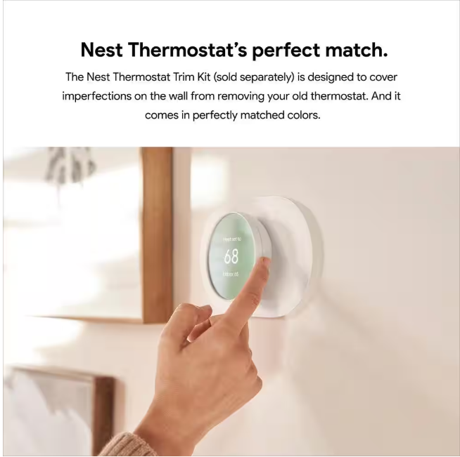 Google Nest Thermostat - Smart Programmable Wi-Fi Thermostat - Charcoal