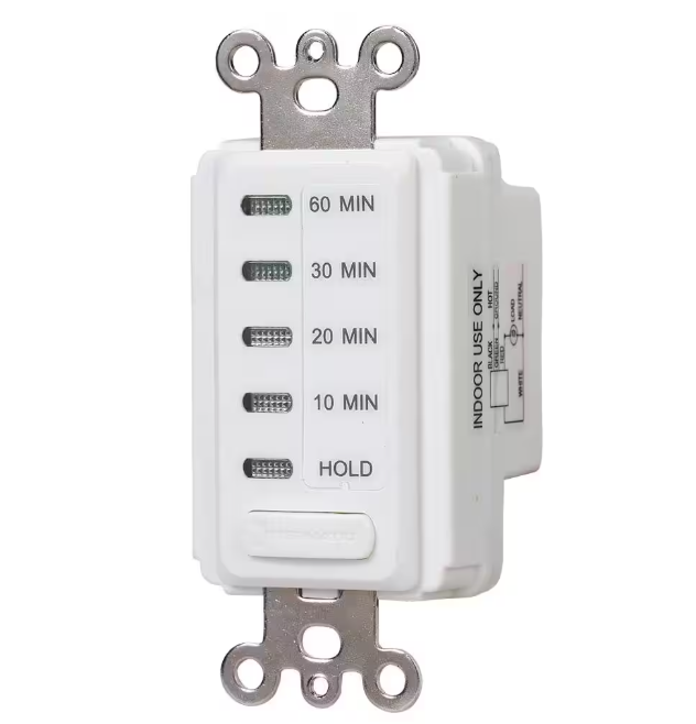 Intermatic 15 Amp 60-Minute Countdown In-Wall Timer - White