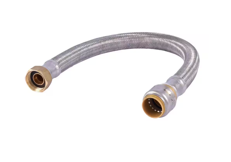 SharkBite Max 3/4 in. Push-to-Connect x 3/4 in. FIP x 18 in. Braided Stainless Steel Water Heater Connector