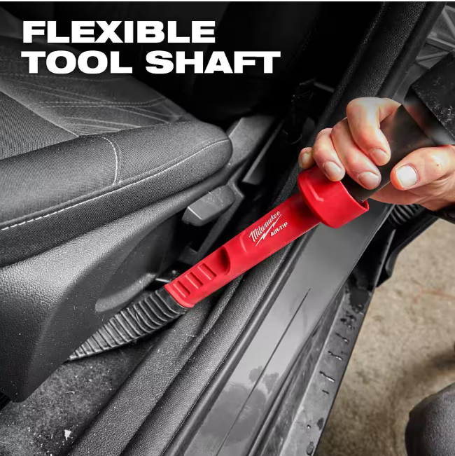 Milwaukee AIR-TIP 1-1/4 in. - 2-1/2 in. Flexible Long Reach Crevice Tool Attachment For Wet/Dry Shop Vacuums (1-Piece)