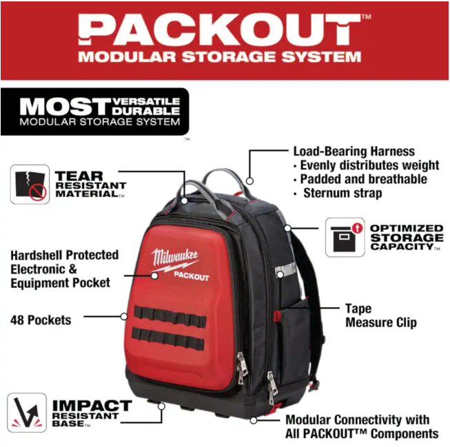 Milwaukee 15 in. PACKOUT Tool Backpack