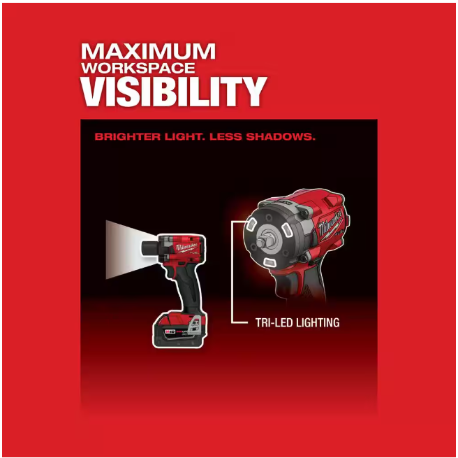 Milwaukee M18 FUEL GEN-3 18-Volt Lithium-Ion Brushless Cordless 3/8 in. Compact