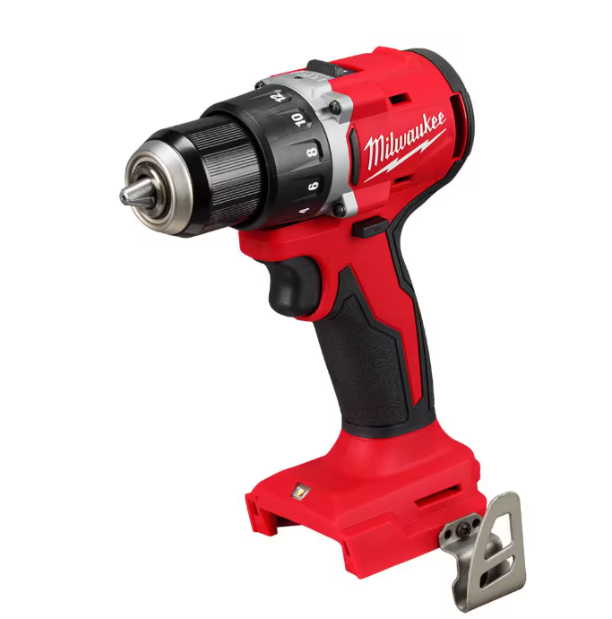 Milwaukee M18 18V Lithium-Ion Brushless Cordless 1/2 in. Compact Drill/Driver (Tool, Charger & Bag)-Only)