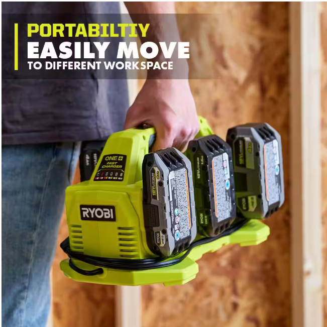 RYOBI ONE+ 18V 6-Port Fast Charger