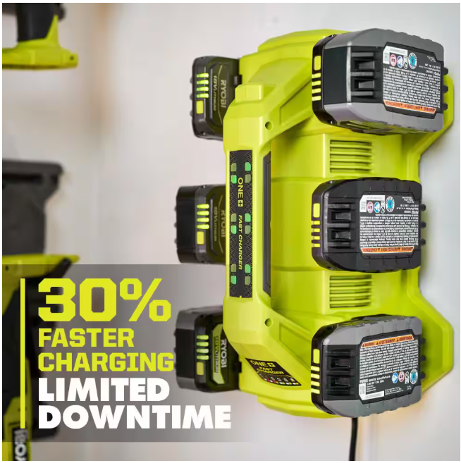 RYOBI ONE+ 18V 6-Port Fast Charger
