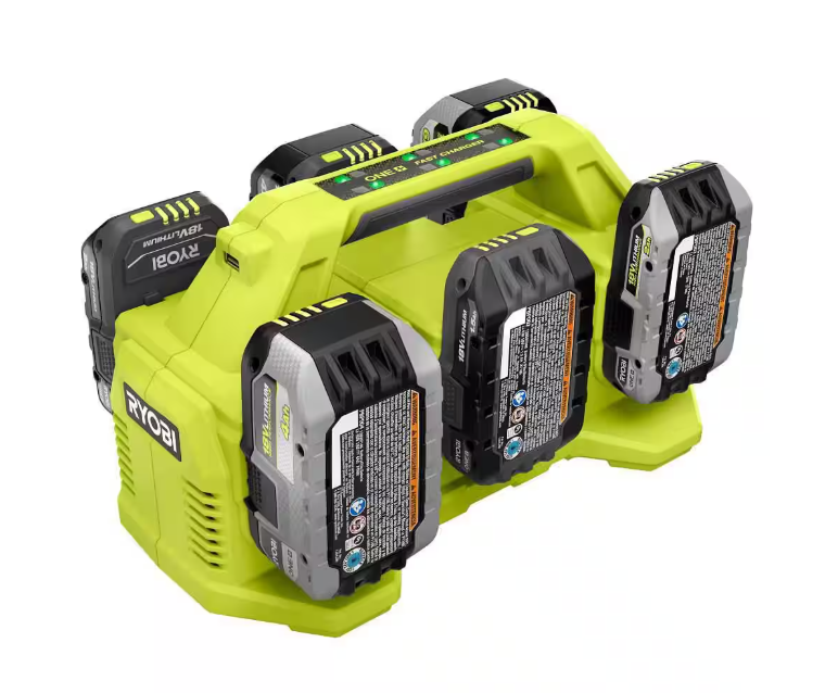 RYOBI ONE+ 18V 6-Port Fast Charger
