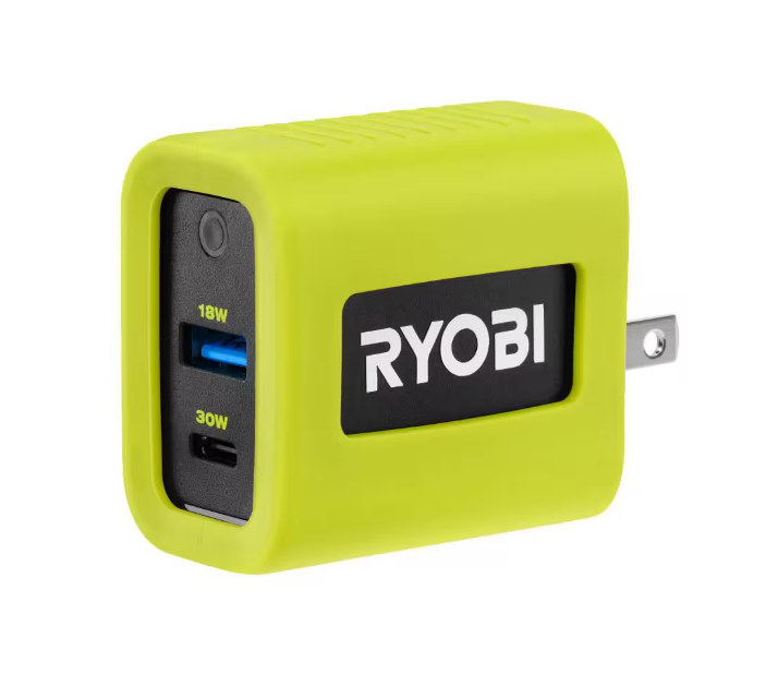 RYOBI 30 Watt USB Wall Charger