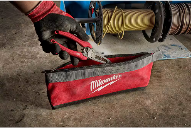 Milwaukee 14 in., 8 in. and 6 in. Multi-Size Zipper Tool Bags in Red (3-Pack)