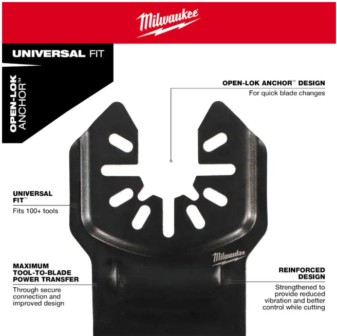 Milwaukee Multi-Tool Oscillating Wood Cutting Blade Kit (3-Piece)