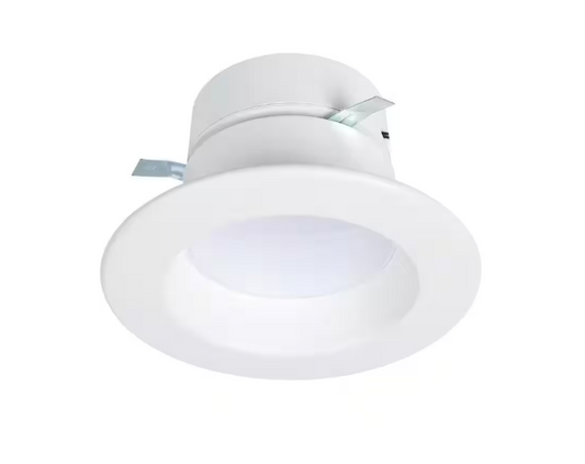 HALO RL4 Series 4-inch recessed LED retrofit module Selectable CCT and Lumens, Integrated LED Matte white