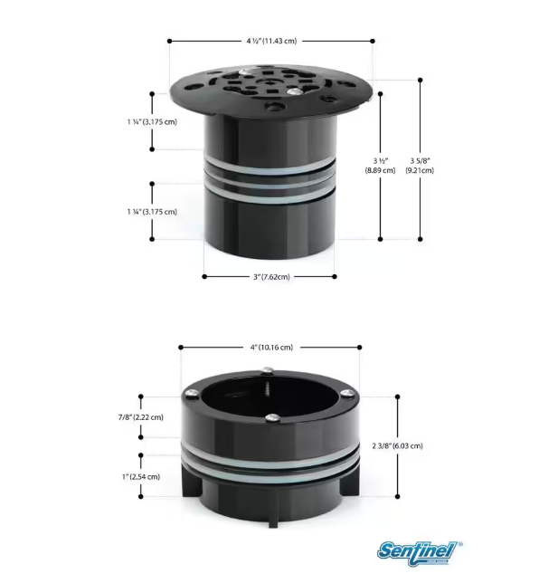 Sentinel Drain Guard Sewage Backflow Preventer 3 in. and 4 in. Backwater Valve - Holmes Approved