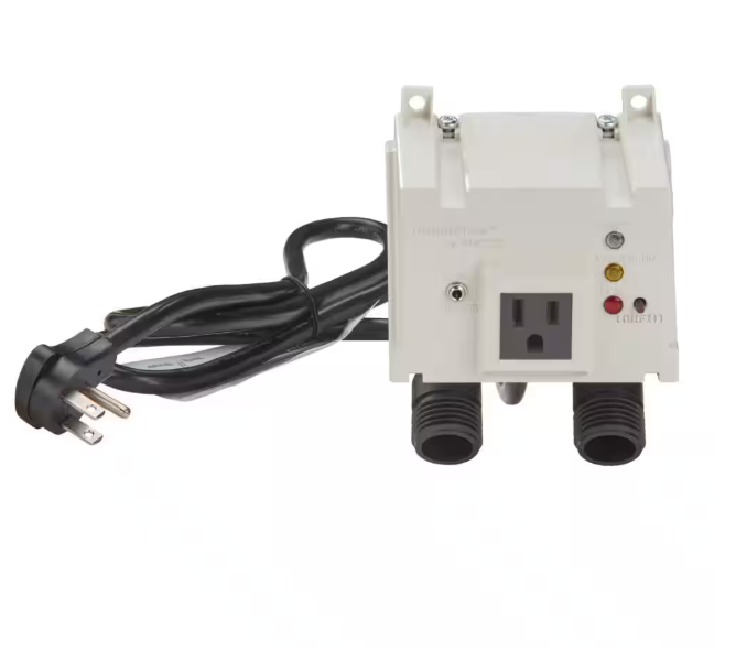Watts 1/2 in. x 3/4 in. Polysulfone Plastic Washing Machine Smart Water Shutoff Valve with Leak Sensor