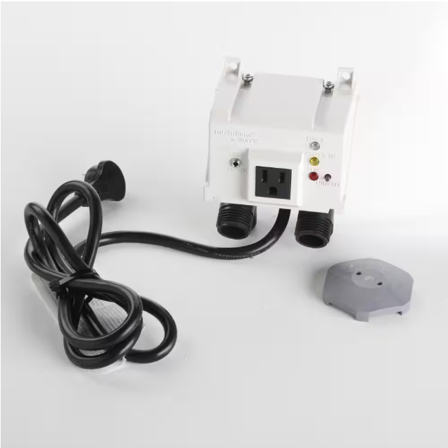 Watts 1/2 in. x 3/4 in. Polysulfone Plastic Washing Machine Smart Water Shutoff Valve with Leak Sensor