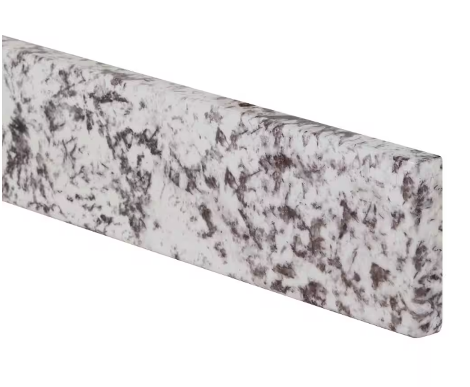 Home Decorators Collection 21 in. W Cultured Marble Vanity Sidesplash in Bianco Antico