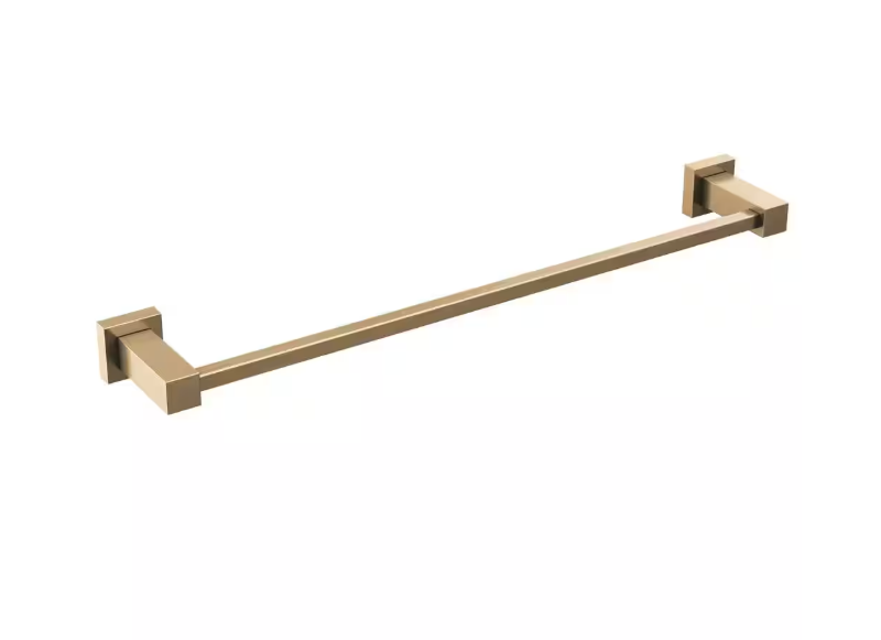 Delta Velum Gold 18 in. Wall Mounted Single Towel Bar in Champagne Bronze