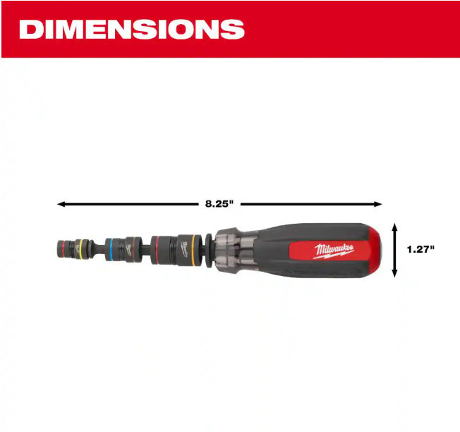 Milwaukee Multi-Nut Driver with SHOCKWAVE Impact Duty Magnetic Nut Drivers
