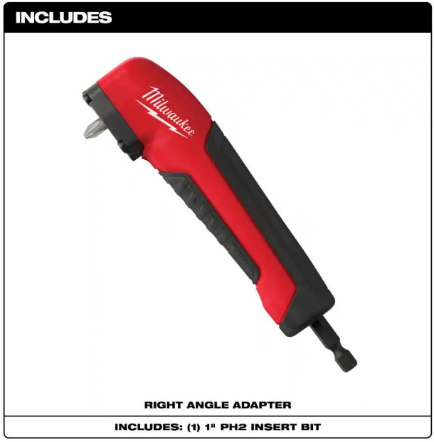 Milwaukee SHOCKWAVE Impact Duty Right Angle Drill Adapter