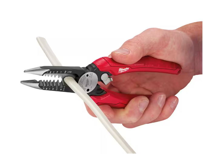 Milwaukee 7.75 in. Combination Electricians 6-in-1 Wire Stripper/Cutter Pliers