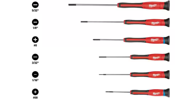 Milwaukee Precision Phillips Screwdriver Set (6-Piece)
