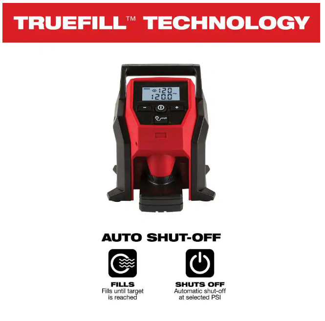Milwaukee M12 12-Volt Lithium-Ion Cordless Electric Portable Inflator (Tool-Only)