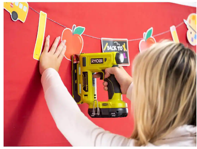 RYOBI ONE+ 18V Compression Drive Cordless 3/8 in. Crown Stapler