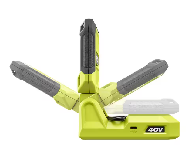 RYOBI 40V Cordless Battery Topper LED Work Light (Tool Only)