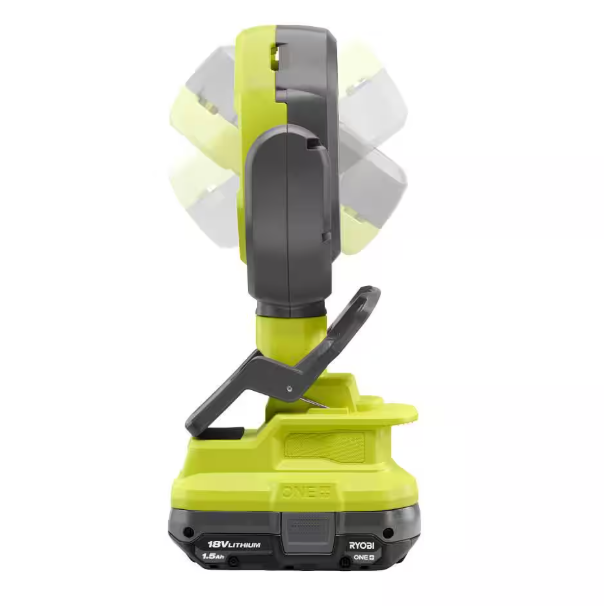 RYOBI ONE+ 18V Cordless LED Clamp Light Kit with 1.5 Ah Battery and Charger