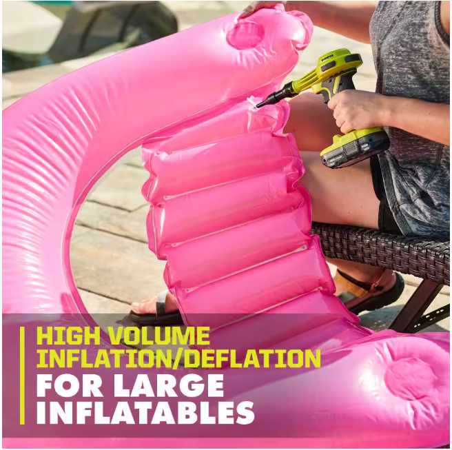 RYOBI ONE+ 18V Cordless High Volume Inflator (Tool Only)