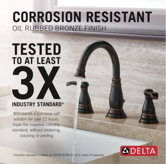 Delta Porter 8 in. Widespread 2-Handle Bathroom Faucet in Oil Rubbed Bronze