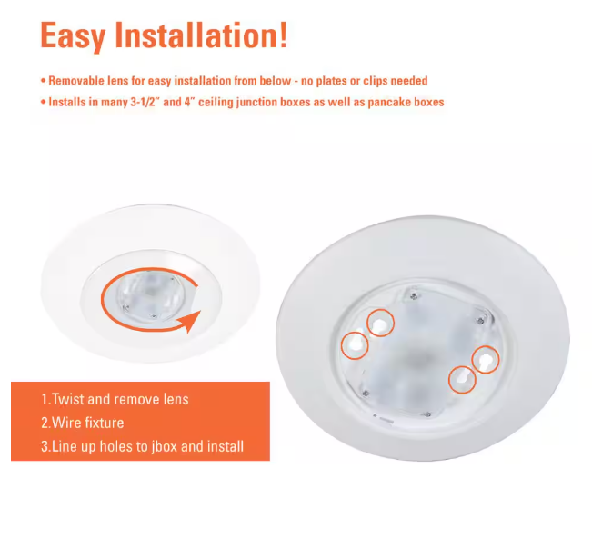 HALO HLCE 6 in. 3000K Integrated LED Recessed Light Trim (6-Pack), Title 20 Compliant