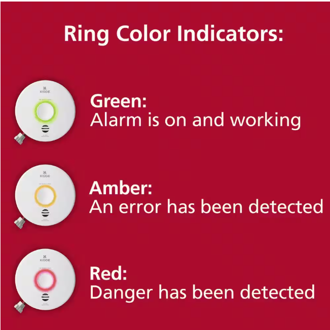 Kidde P4010ACS-WF Smoke Alarm with WiFi Smart Features and Voice Alerts (5-Pack)