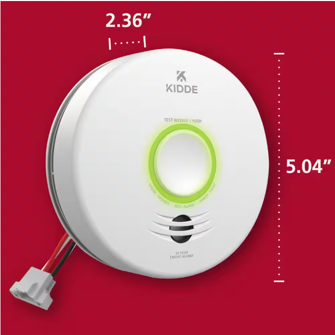 Kidde P4010ACS-WF Smoke Alarm with WiFi Smart Features and Voice Alerts (5-Pack)