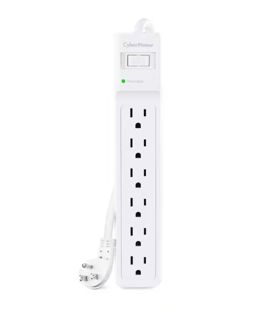 CyberPower 15 ft. 6-Outlet Cord 1500J Surge Protector