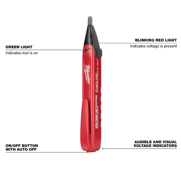 Milwaukee Non-Contact Voltage and GFCI Receptacle Premium Test Kit