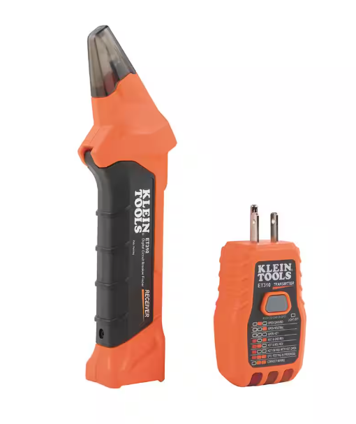 Klein Tools Digital Circuit Breaker Finder with GFCI Outlet Tester (ET310)