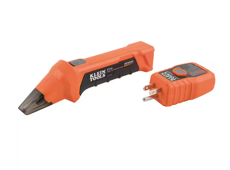 Klein Tools Digital Circuit Breaker Finder with GFCI Outlet Tester (ET310)