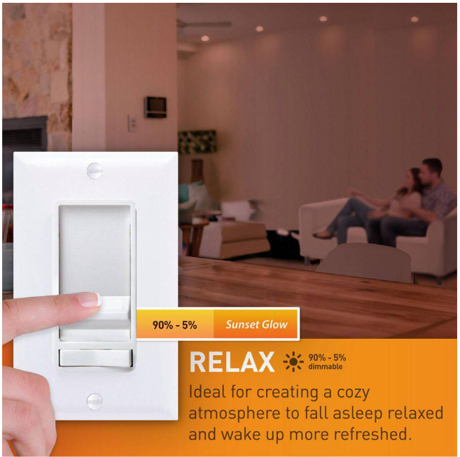 Commercial Electric Trimless Integrated LED 6 in Round Adjustable Color Temp Canless Recessed Light for Kitchen Bathroom Livingroom, White (4-Pack)