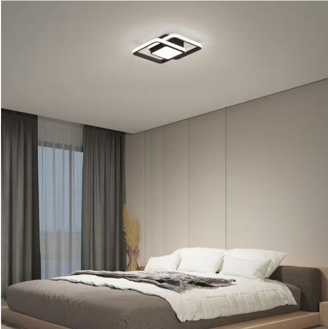 Artika Romeson 11 in. 1 Light Black 5CCT Integrated Selectable LED Flush Mount Ceiling Light