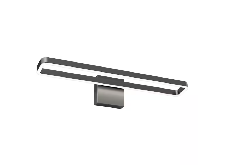 Artika Hinge 27 in. 1 Light Black Modern Integrated LED 3 CCT Vanity Light Bar for Bathroom