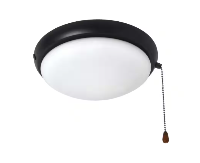 Hampton Bay 2-Light Oil Rubbed Bronze Ceiling Fan Moon LED Light Kit