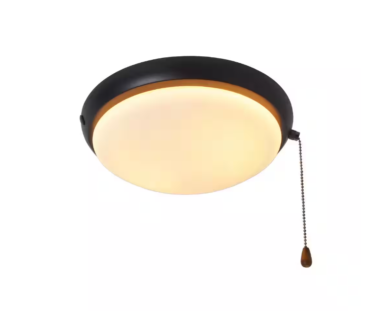 Hampton Bay 2-Light Oil Rubbed Bronze Ceiling Fan Moon LED Light Kit