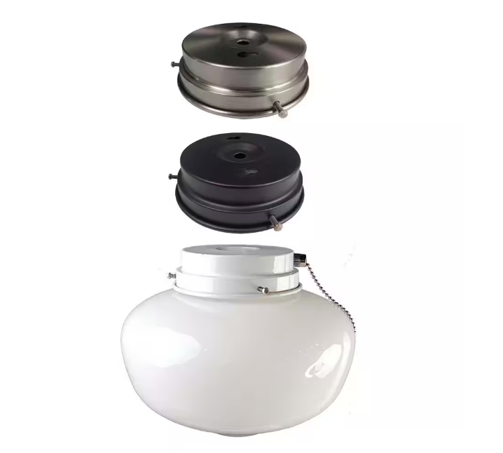 Hampton Bay 1-Light Multi-Finish Ceiling Fan Globe LED Light Kit