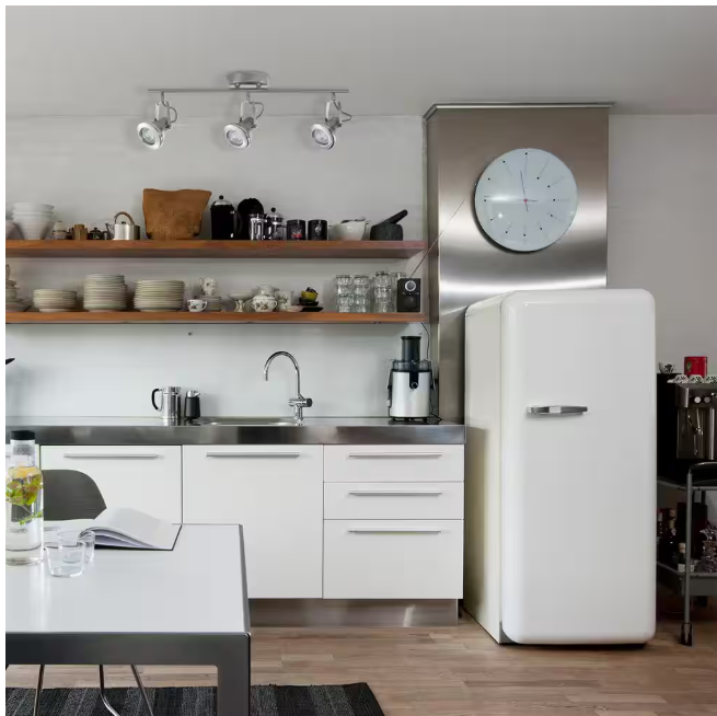 Hampton Bay Theodore Collection LED 3-Light Brushed Steel Track with Chrome Accents