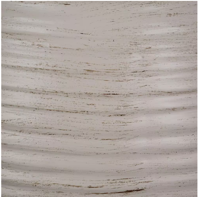 Hampton Bay Finch 22 in. Distressed White Ribbed Table Lamp with White Linen Shade