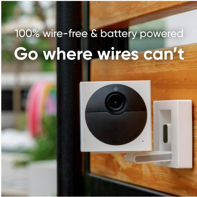 Wyze Wireless Outdoor Surveillance Home Security Camera v2, with Color Night Vision, Includes Base Station